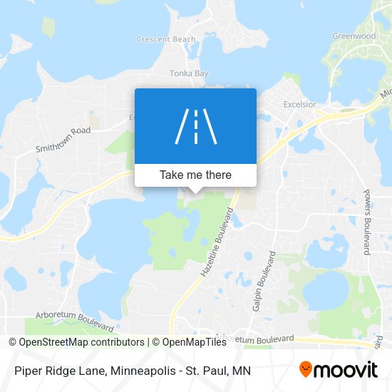 Piper Ridge Lane map
