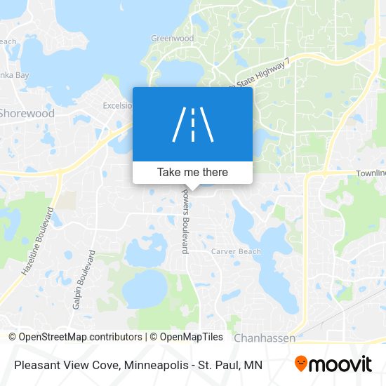 Pleasant View Cove map