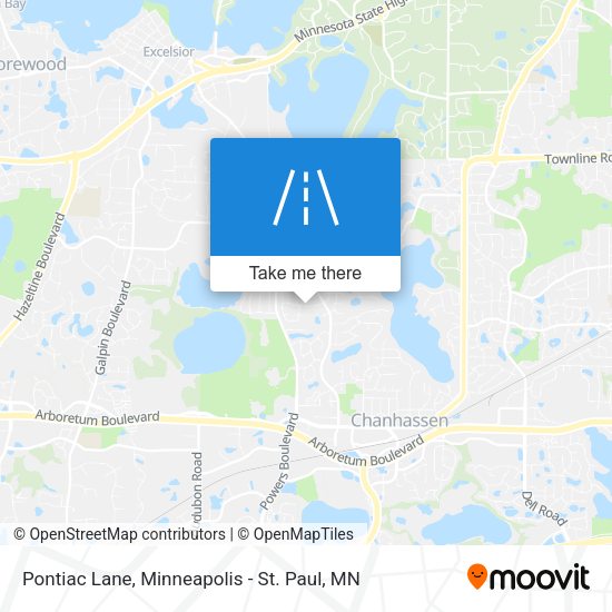 Mapa de Pontiac Lane