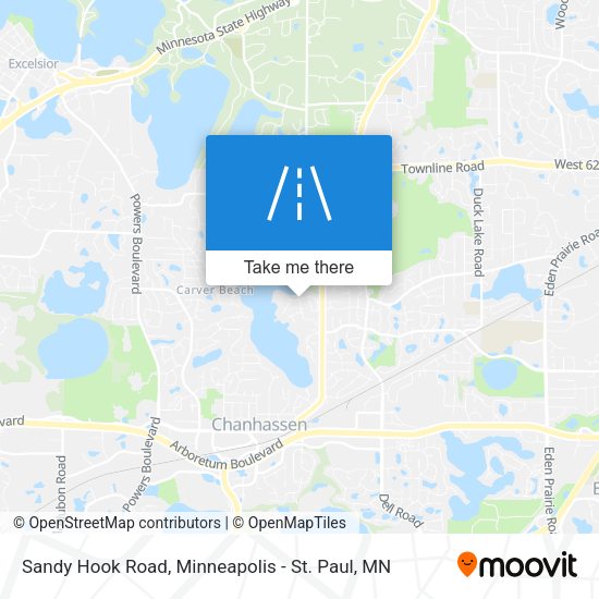 Sandy Hook Road map