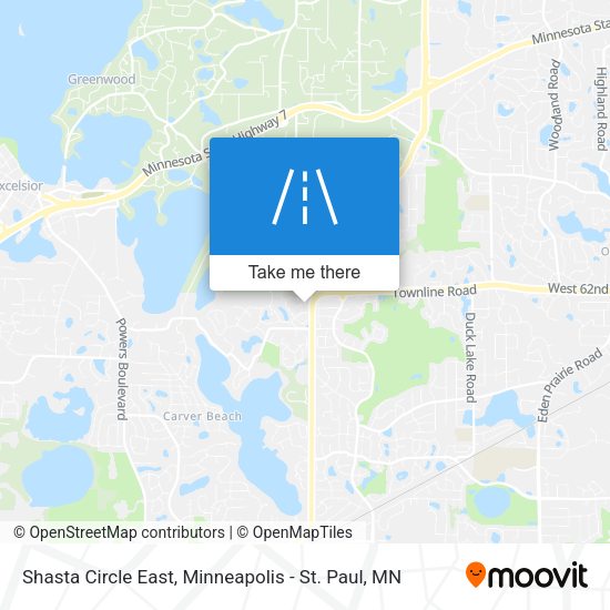 Shasta Circle East map