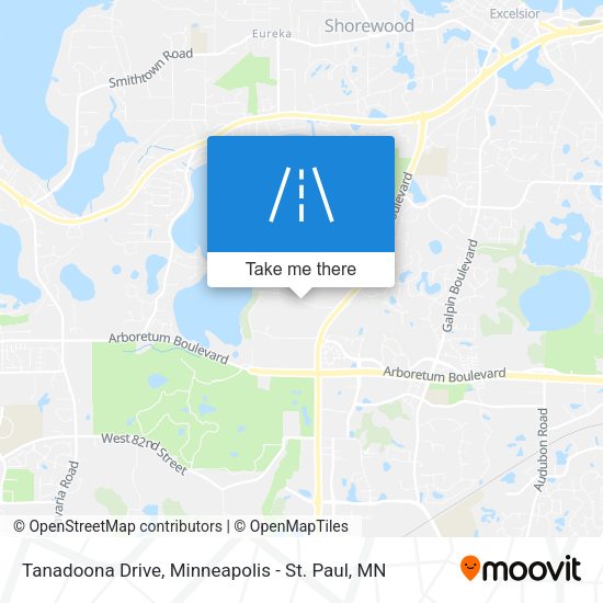 Tanadoona Drive map