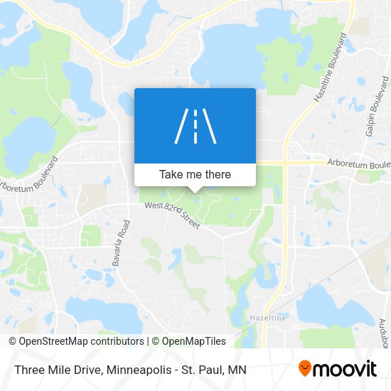 Mapa de Three Mile Drive