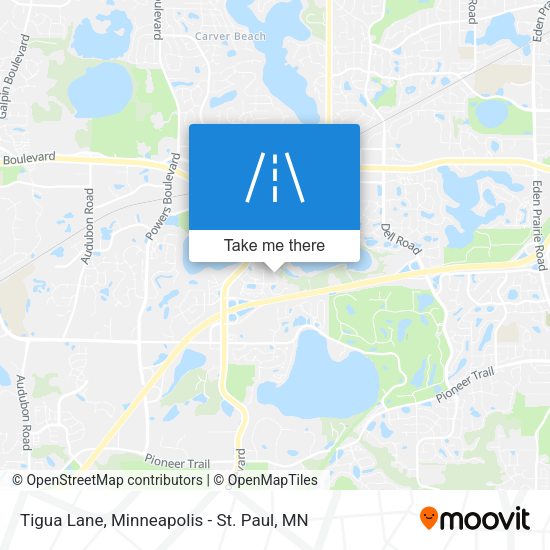 Tigua Lane map