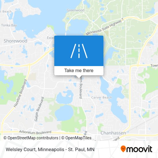 Mapa de Welsley Court