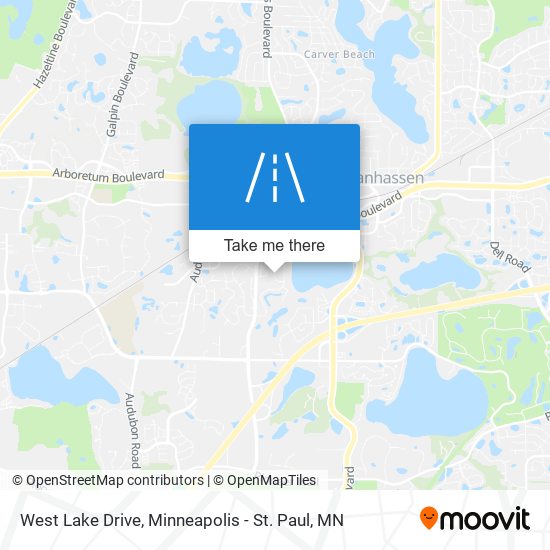 West Lake Drive map