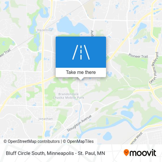 Mapa de Bluff Circle South