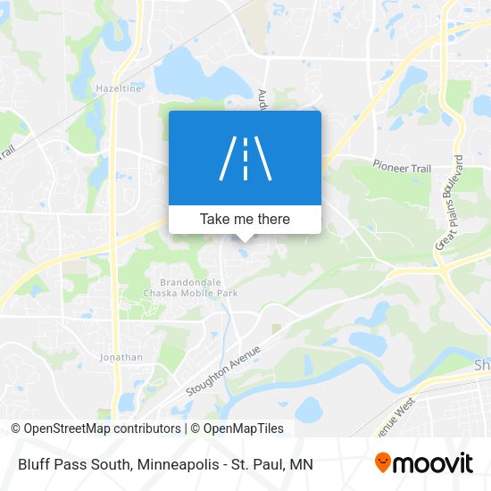 Bluff Pass South map