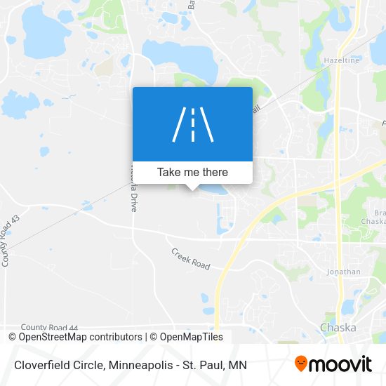 Cloverfield Circle map