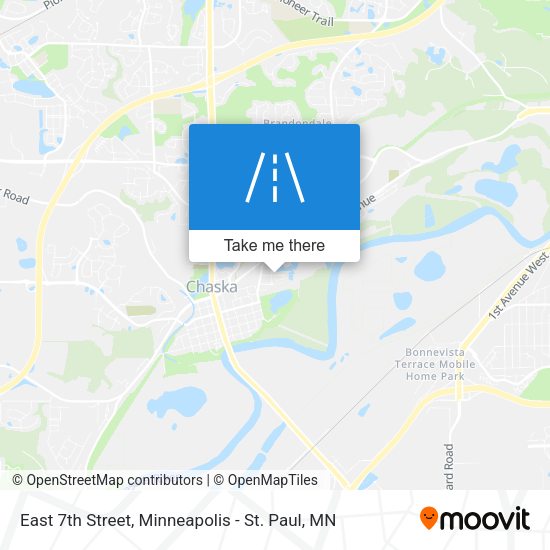 East 7th Street map