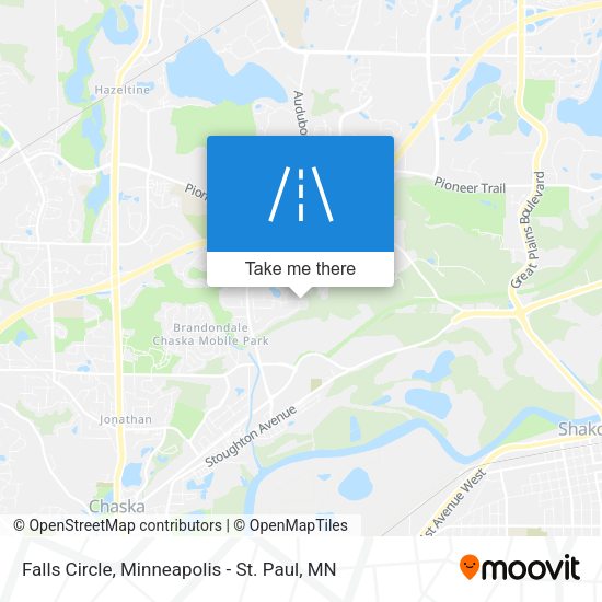 Falls Circle map