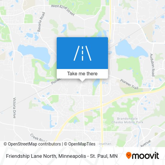 Friendship Lane North map