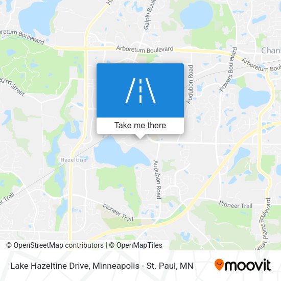 Lake Hazeltine Drive map