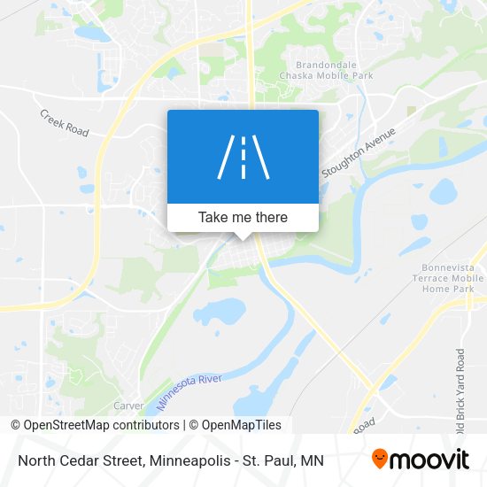 Mapa de North Cedar Street