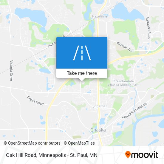 Mapa de Oak Hill Road