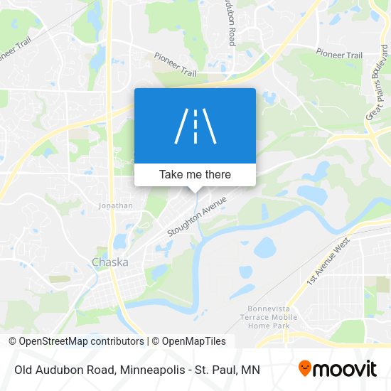 Old Audubon Road map