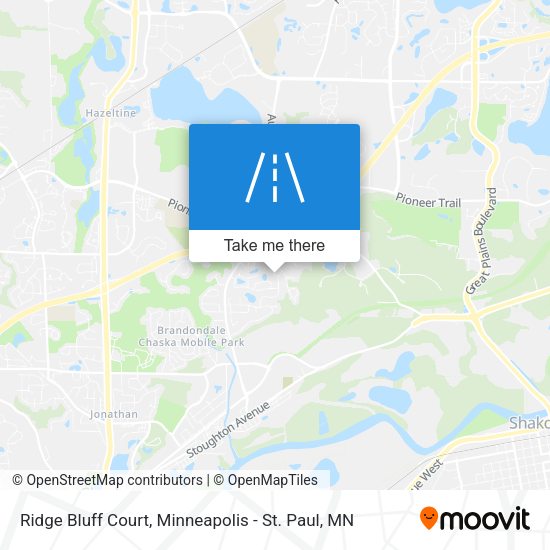 Mapa de Ridge Bluff Court