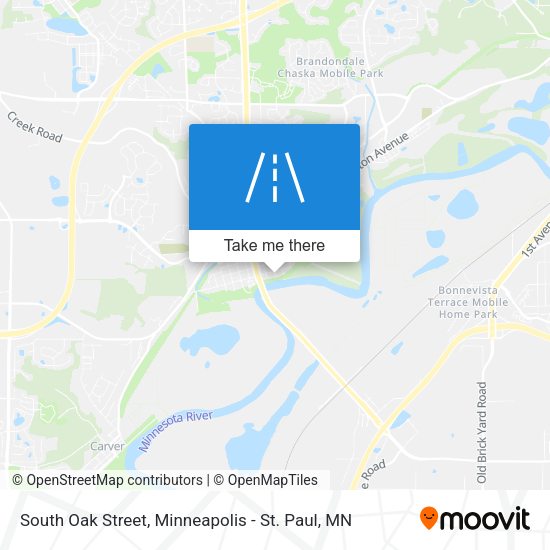 Mapa de South Oak Street