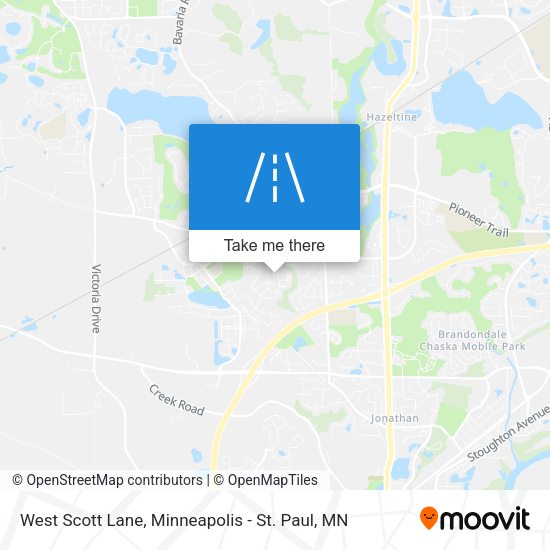 West Scott Lane map