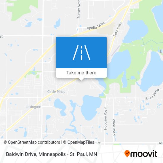 Baldwin Drive map