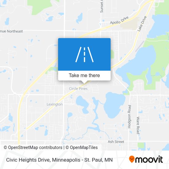 Civic Heights Drive map