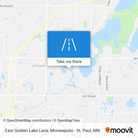 East Golden Lake Lane map