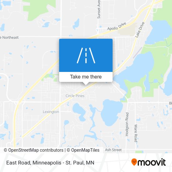 East Road map
