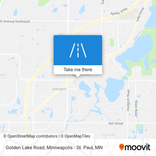 Golden Lake Road map