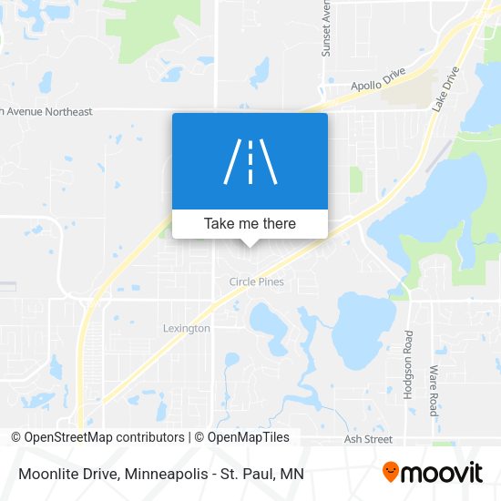 Moonlite Drive map