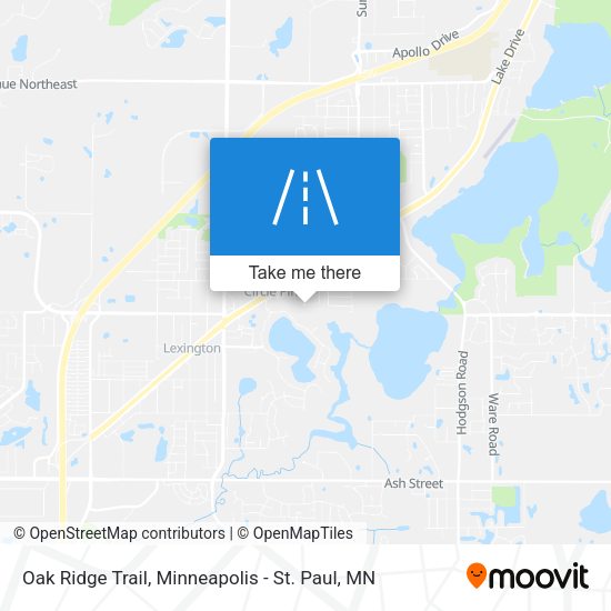 Oak Ridge Trail map