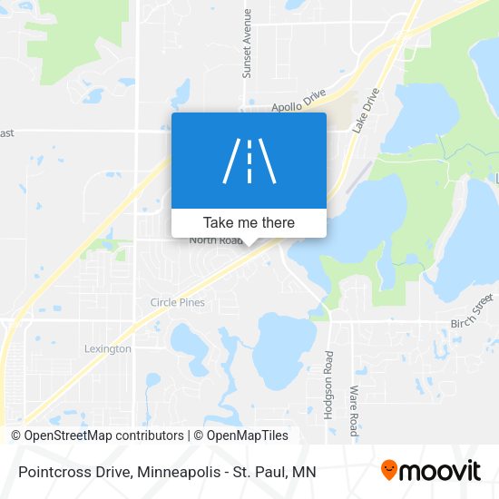 Pointcross Drive map