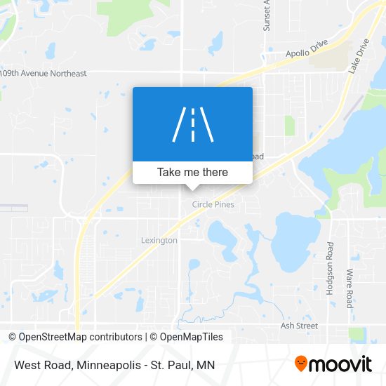 Mapa de West Road