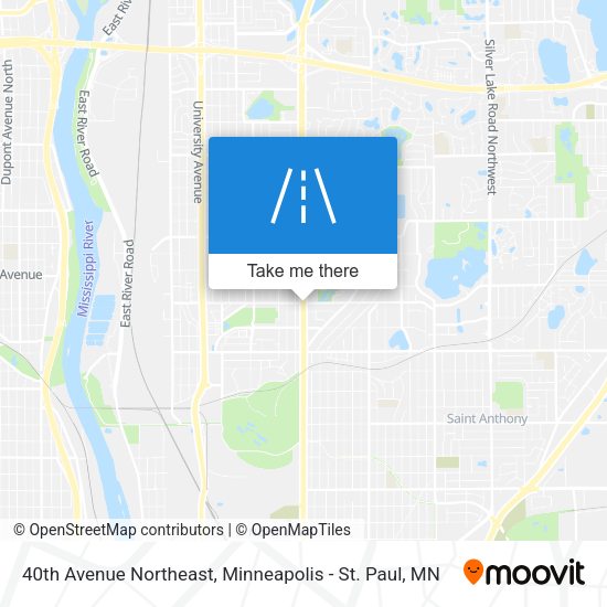 Mapa de 40th Avenue Northeast