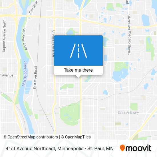 41st Avenue Northeast map