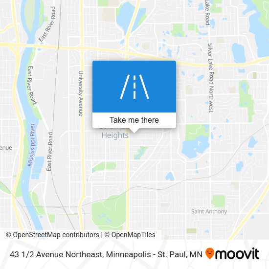 43 1/2 Avenue Northeast map