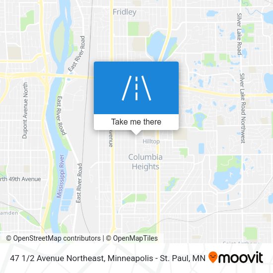 47 1/2 Avenue Northeast map