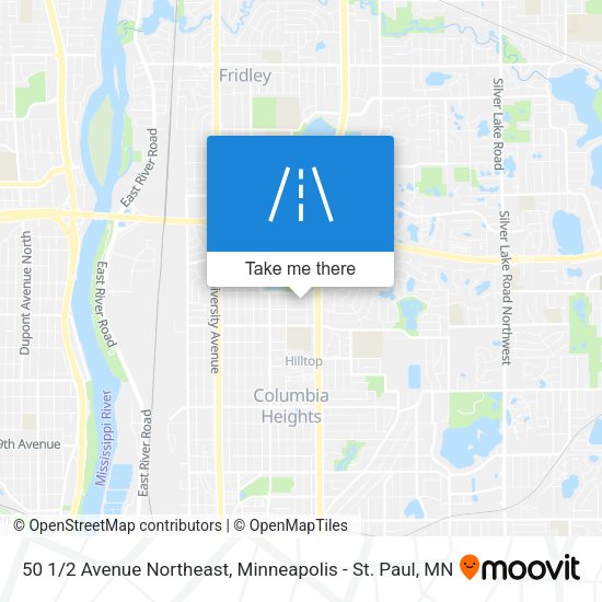 50 1/2 Avenue Northeast map