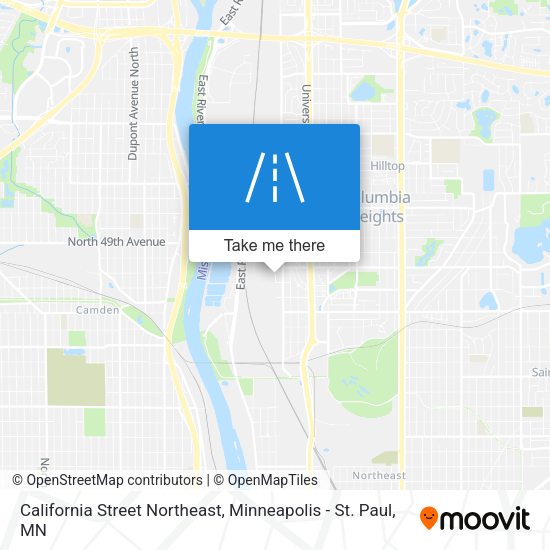California Street Northeast map