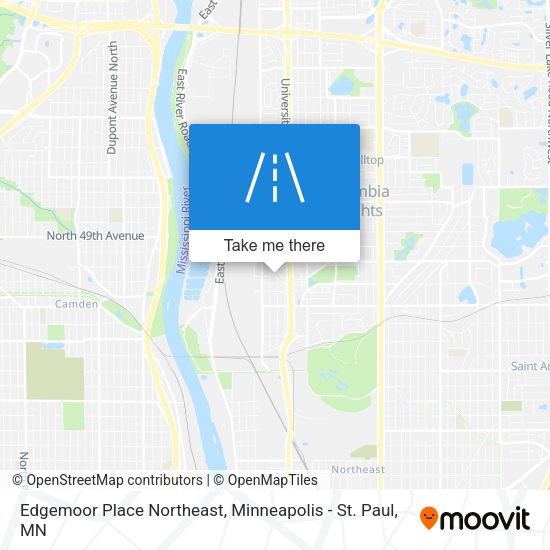 Edgemoor Place Northeast map