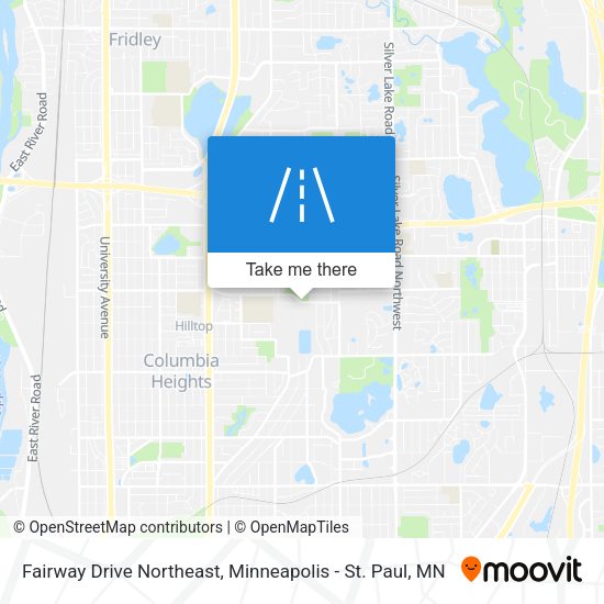 Fairway Drive Northeast map