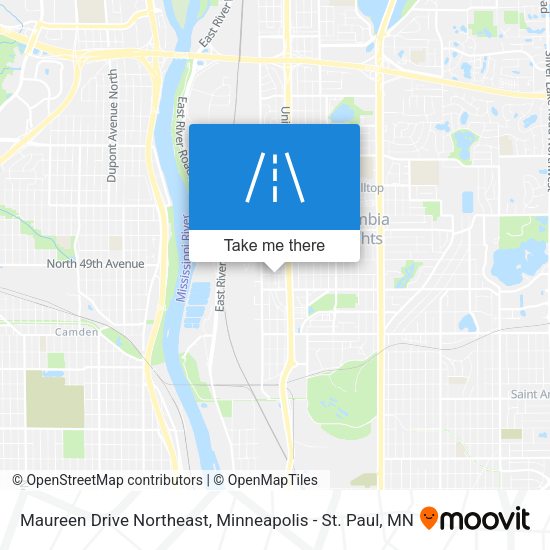 Maureen Drive Northeast map