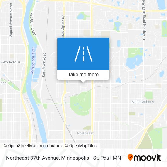 Northeast 37th Avenue map
