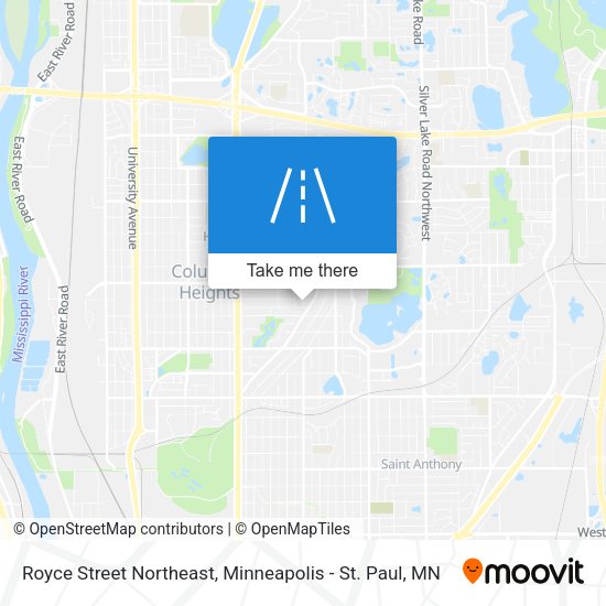 Mapa de Royce Street Northeast
