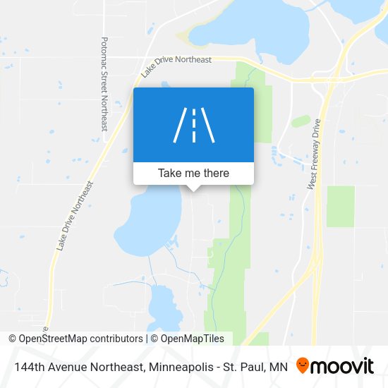 144th Avenue Northeast map