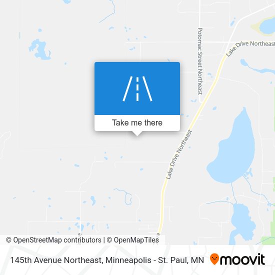 145th Avenue Northeast map
