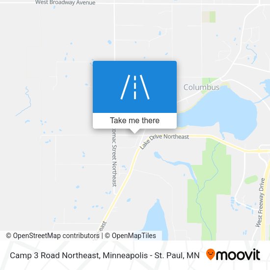 Camp 3 Road Northeast map