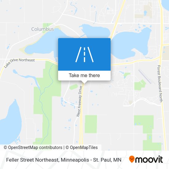 Mapa de Feller Street Northeast