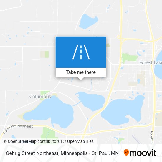 Gehrig Street Northeast map