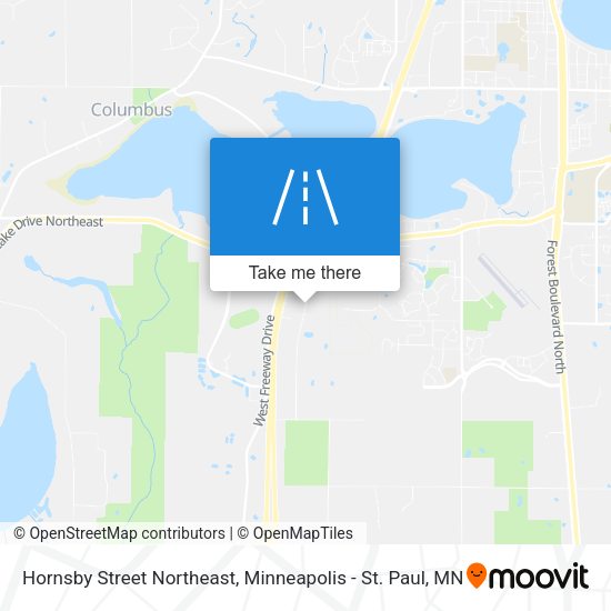 Hornsby Street Northeast map