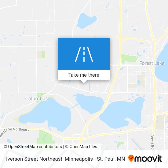 Iverson Street Northeast map